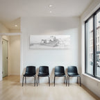 Architektur Skizze E Stufen Bogen Flachdach
