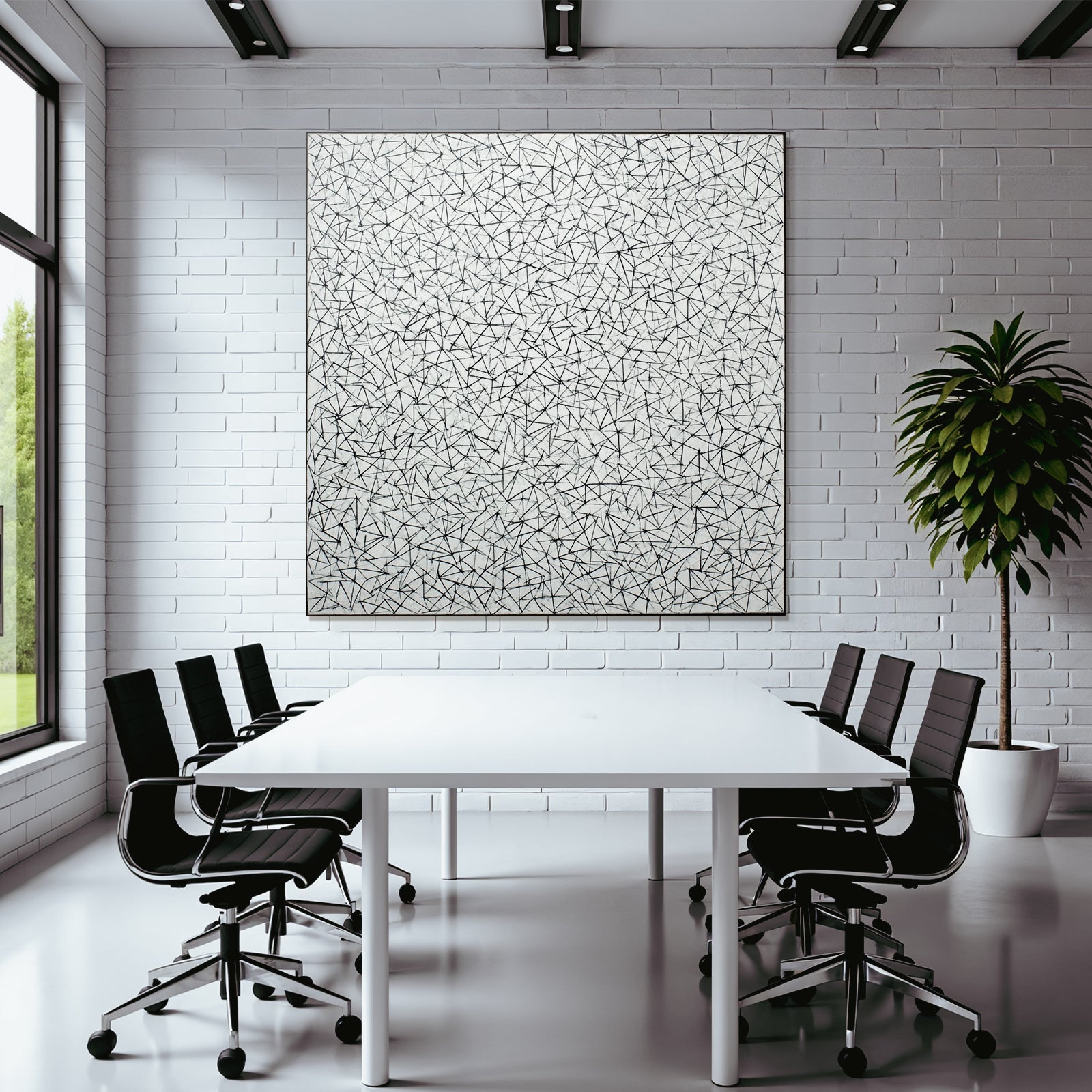 Abstrakte Kunst Struktur Chaos Verbindungen