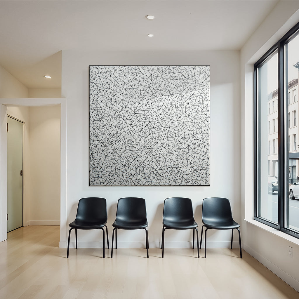Abstrakte Kunst Struktur Chaos Verbindungen