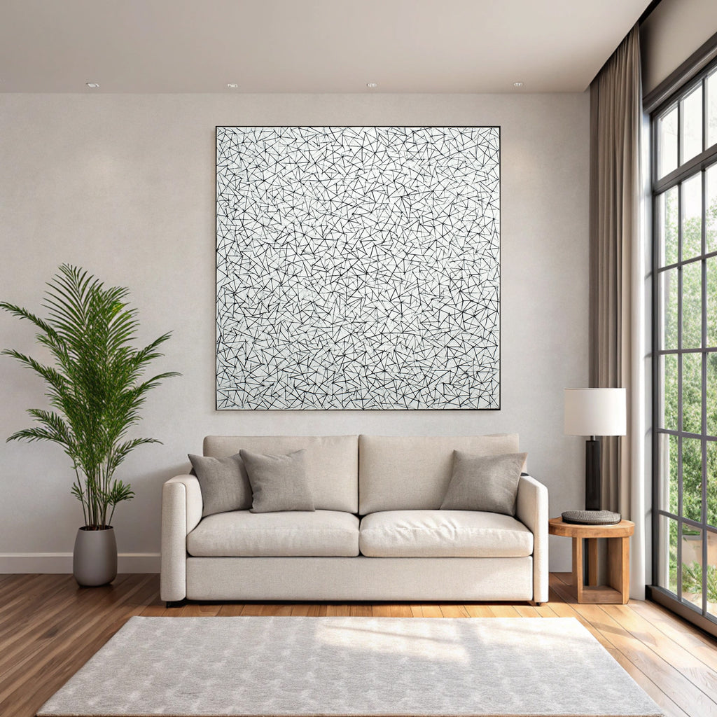 Abstrakte Kunst Struktur Chaos Verbindungen