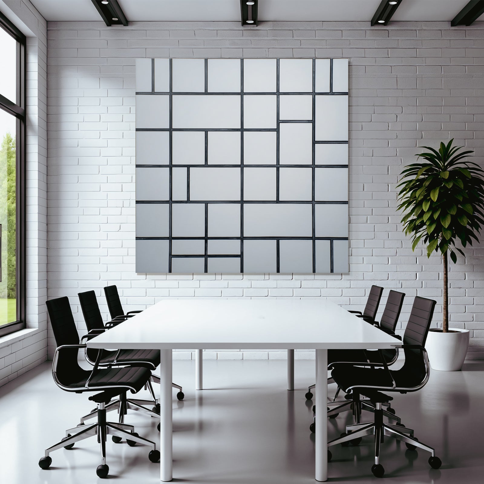 Abstrakte Gitterkomposition Minimalismus De Stijl
