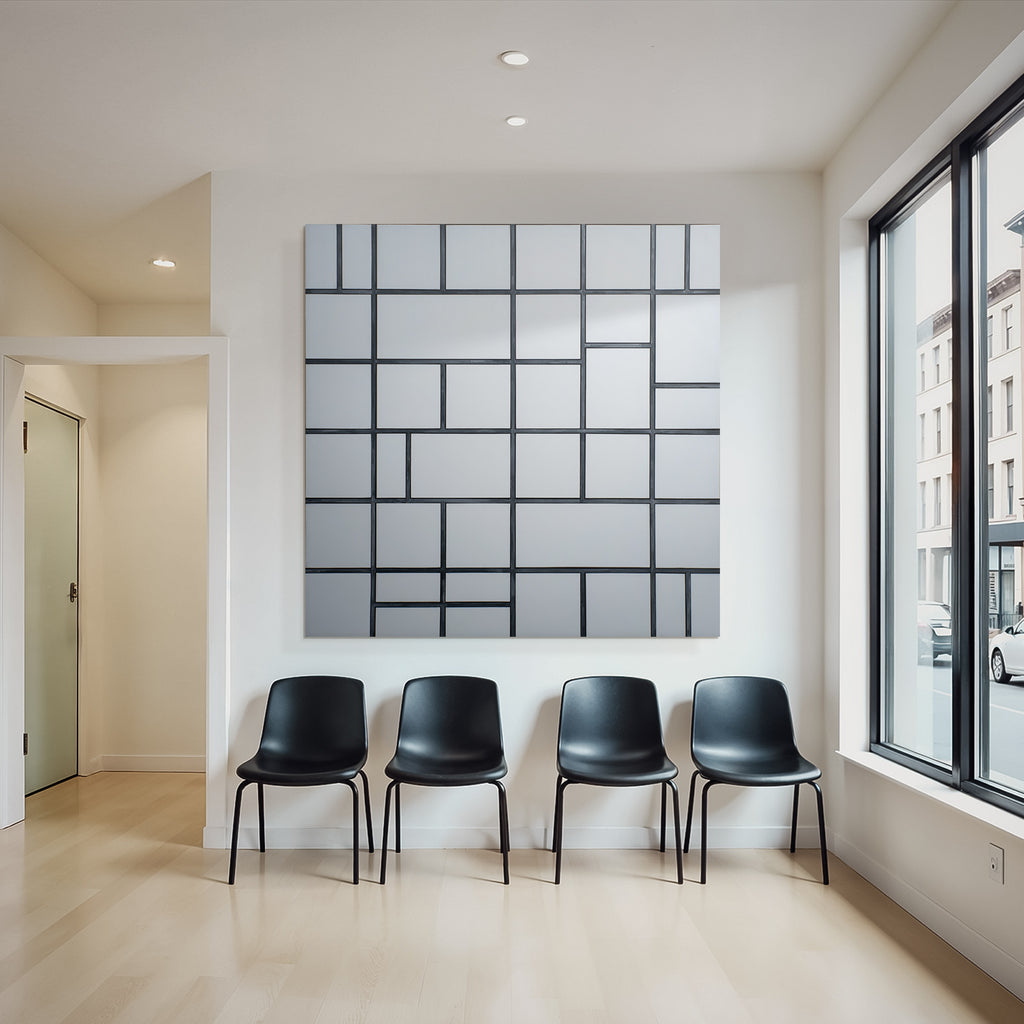 Abstrakte Gitterkomposition Minimalismus De Stijl