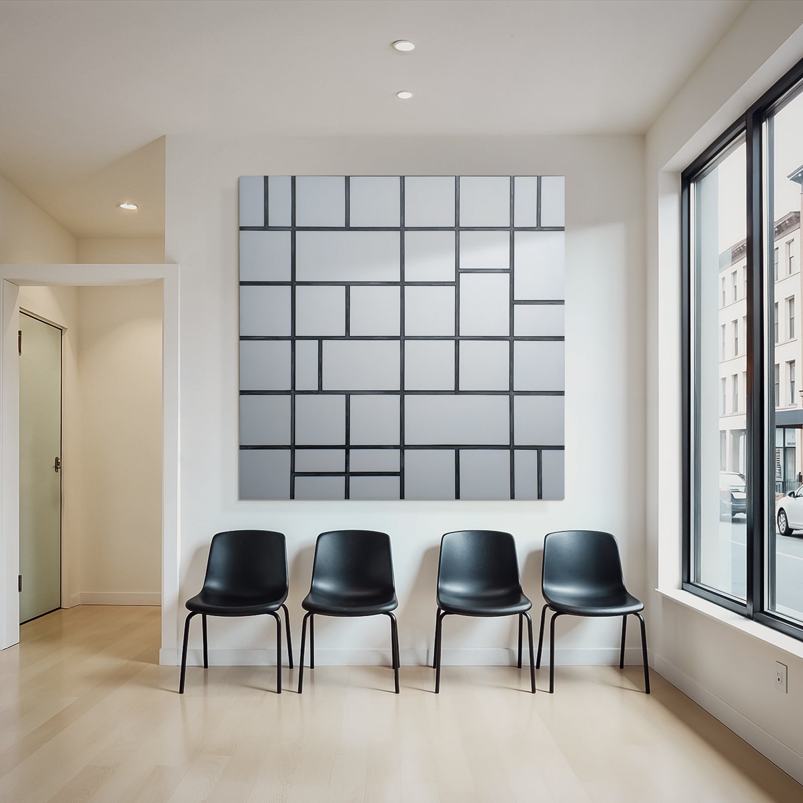 Abstrakte Gitterkomposition Minimalismus De Stijl
