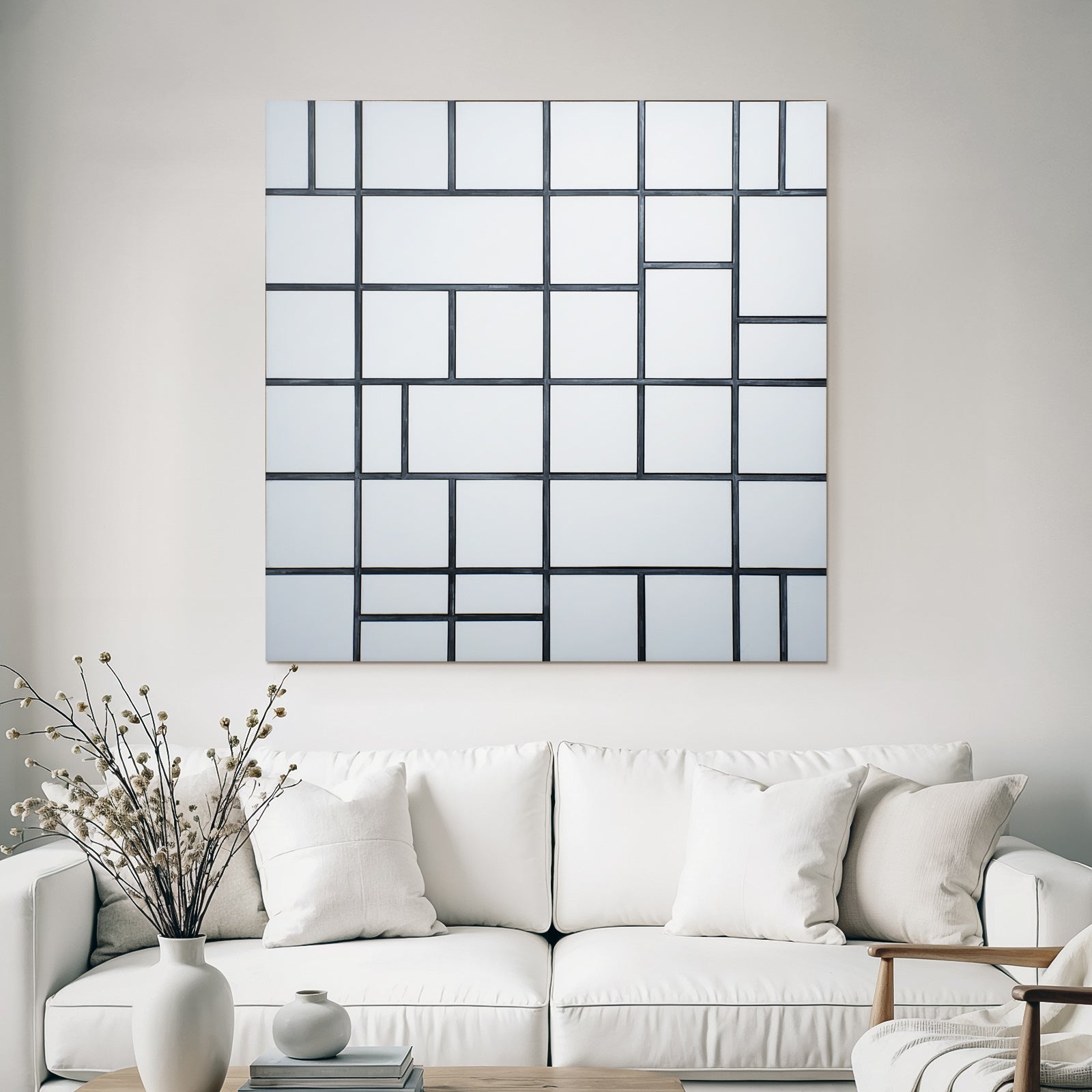 Abstrakte Gitterkomposition Minimalismus De Stijl
