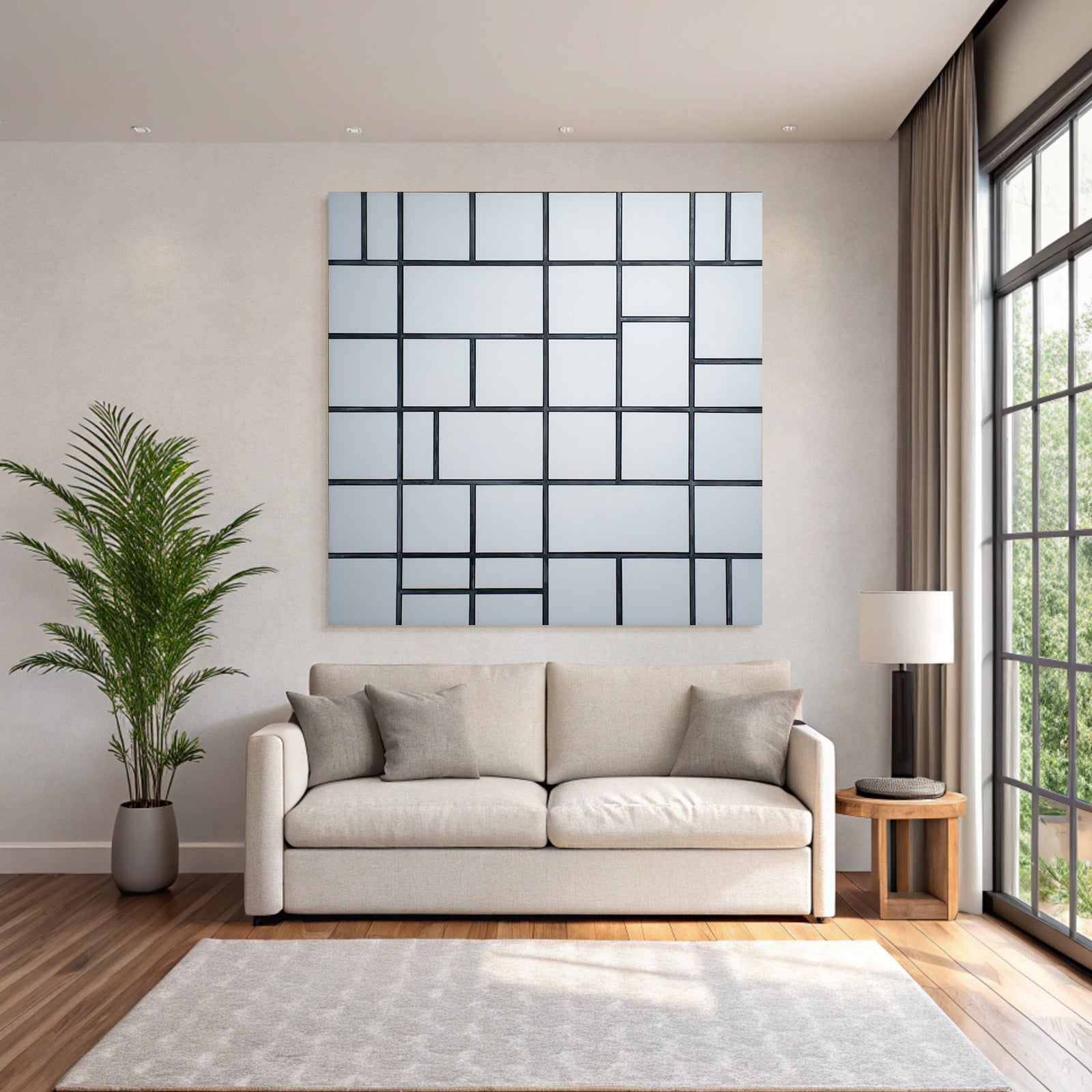 Abstrakte Gitterkomposition Minimalismus De Stijl