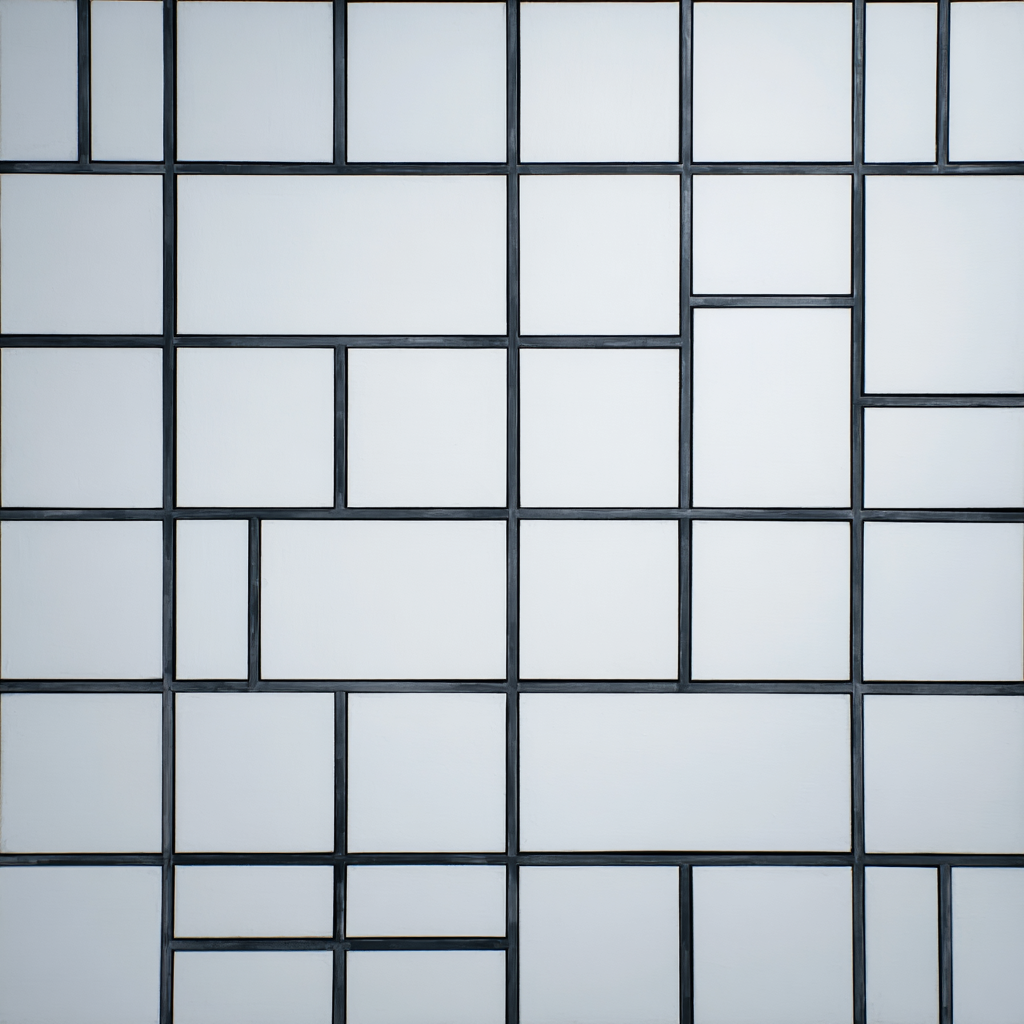 Abstrakte Gitterkomposition Minimalismus De Stijl | Minimalistisch | Stilrichtungen