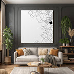 Abstrakte Illustration Geometrische Würfel Er Stil