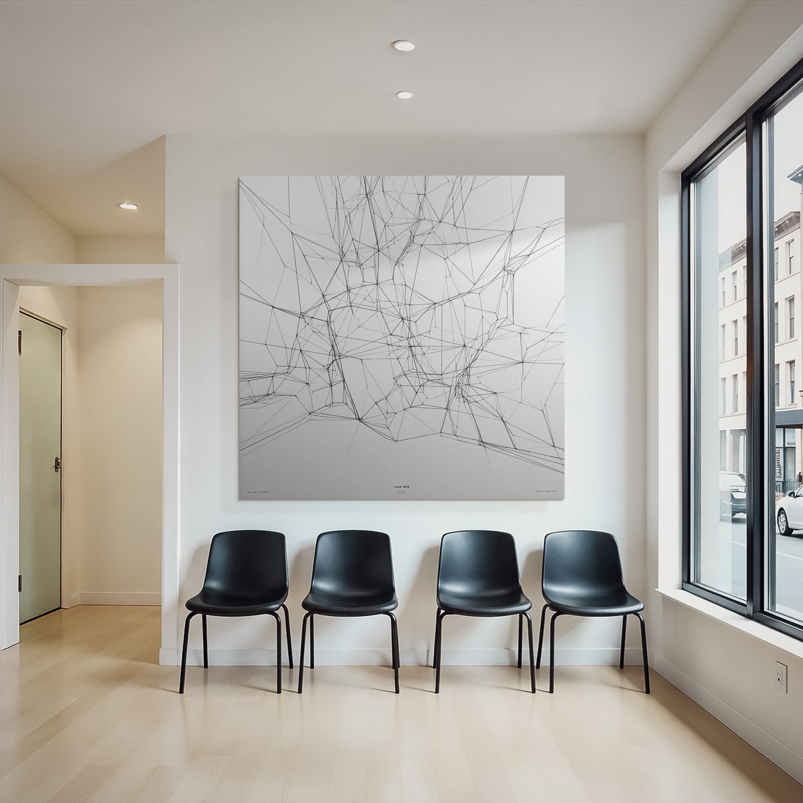 Abstrakte Vernetzte Linienkunst
