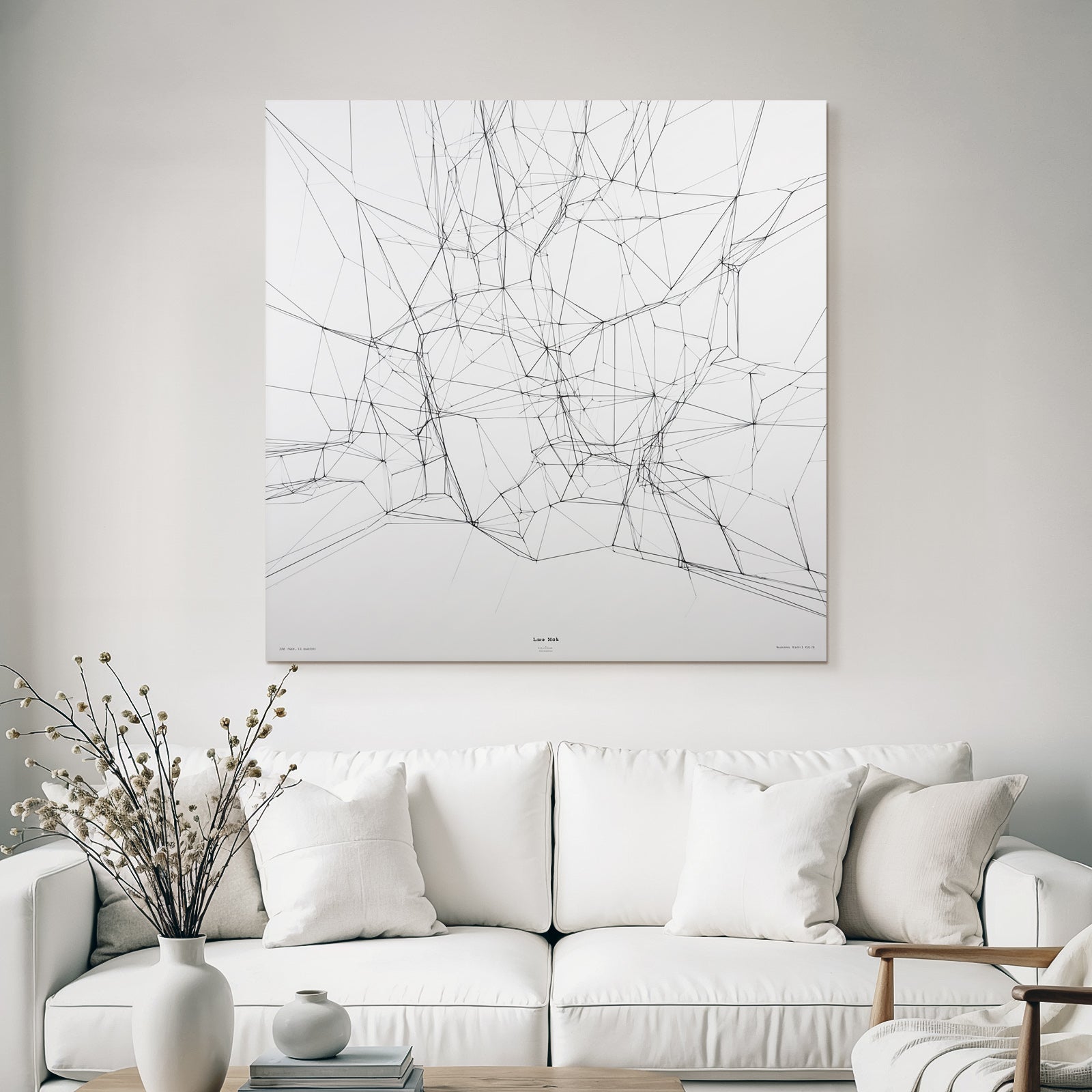 Abstrakte Vernetzte Linienkunst