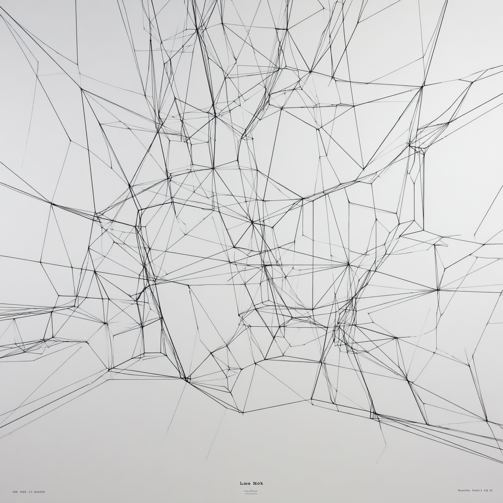 Abstrakte Vernetzte Linienkunst | Minimalistisch | Stilrichtungen