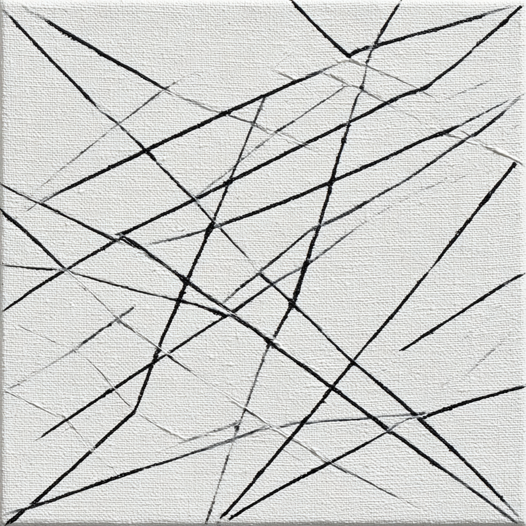 Abstrakte Zeichnung Chaos Und Harmonie | Minimalistisch | Stilrichtungen