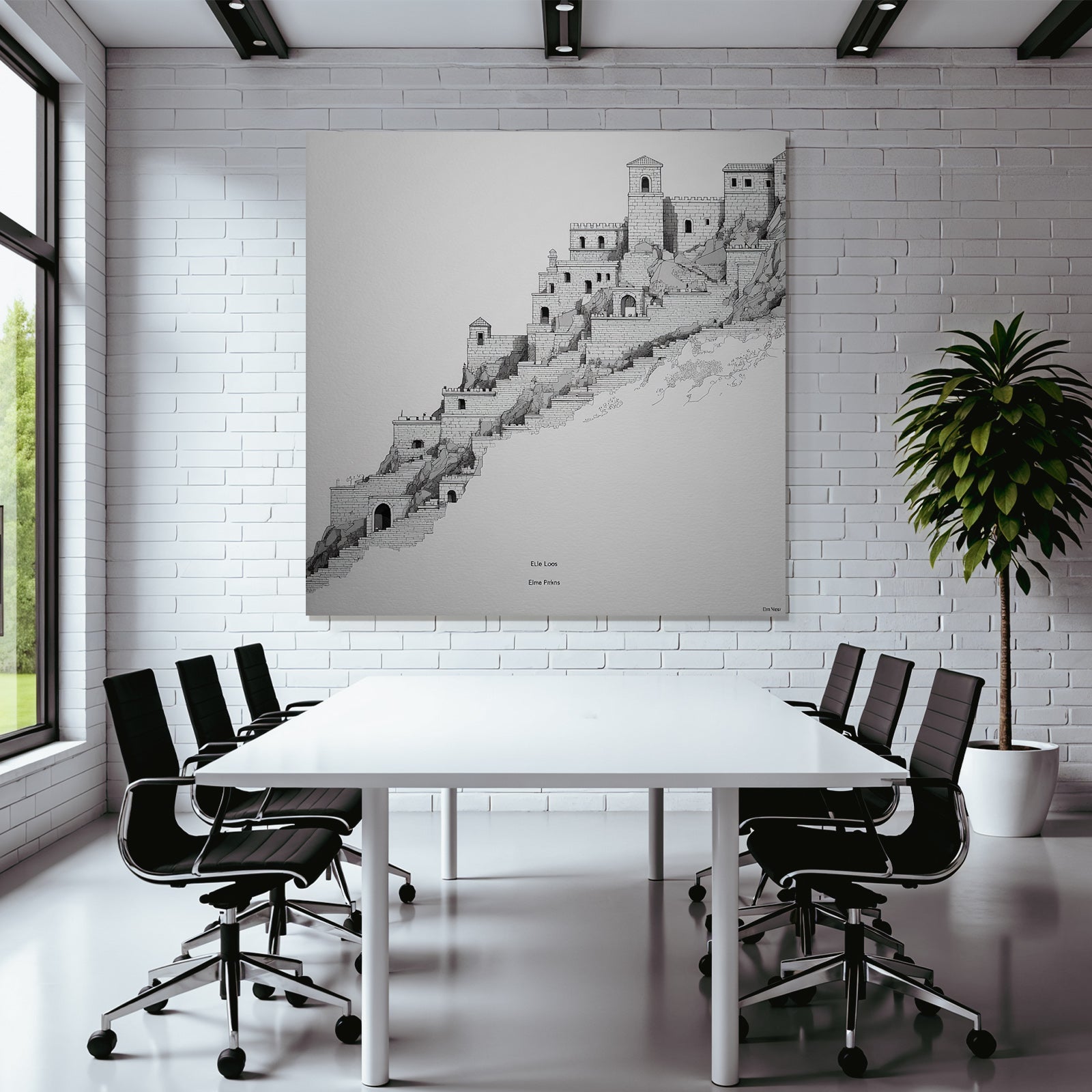 Burg Auf Steinigem Hang