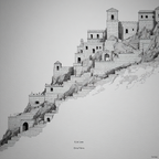 Burg Auf Steinigem Hang | Minimalistisch | Stilrichtungen