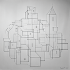 Monochrom Abstraktes Stadtbild | Minimalistisch | Stilrichtungen