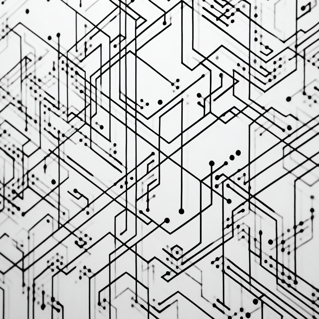 Schaltplan Muster Für Vernetzung Und Komplexitat | Minimalistisch | Stilrichtungen