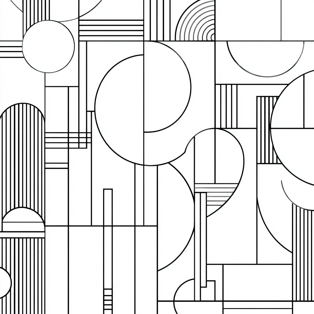 Abstraktes Design Geometrie | Minimalistisch | Stilrichtungen
