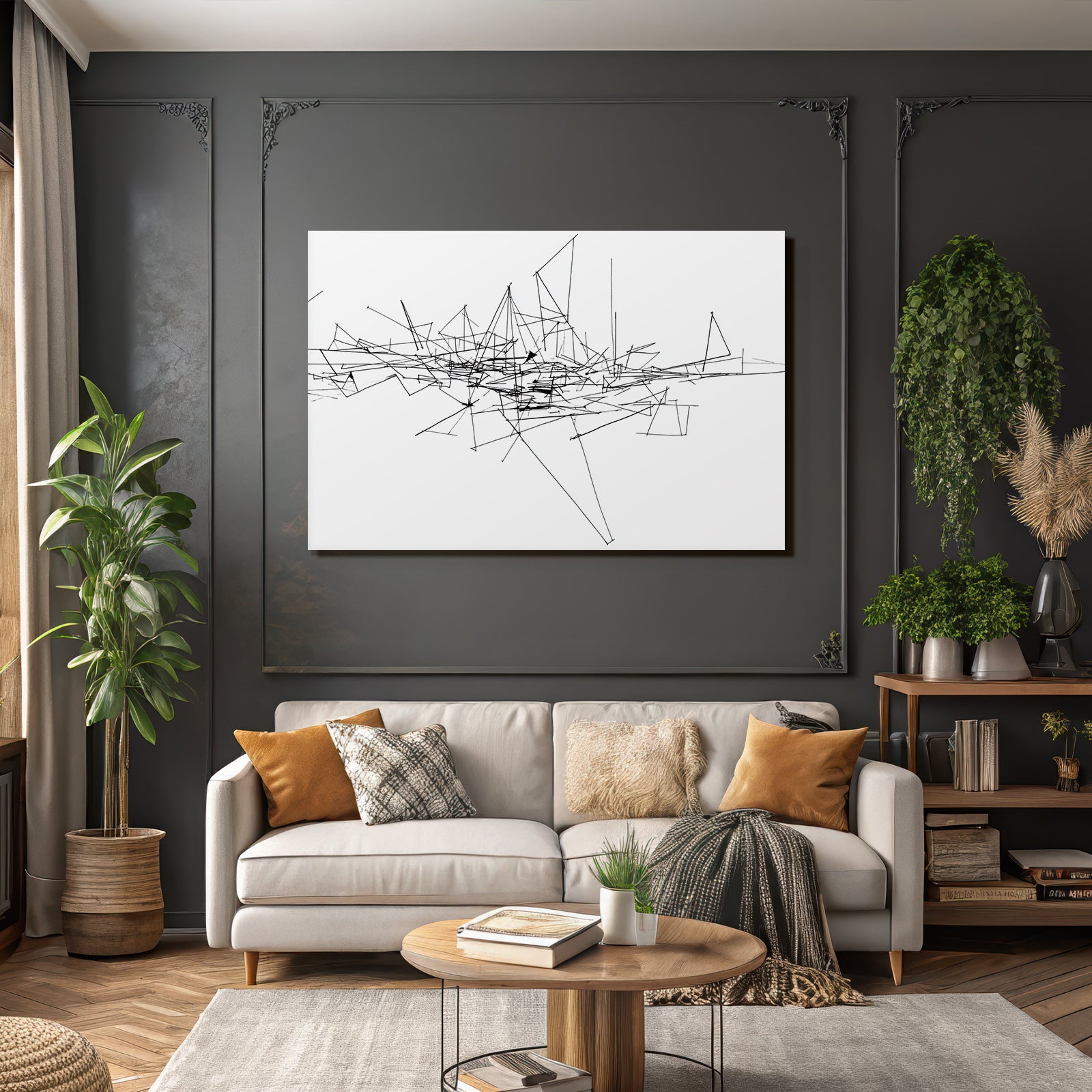 Abstrakte Generative Kunst Datenvisualisierung