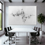 Abstrakte Geometrische Kunst Mit Linien Und Formen