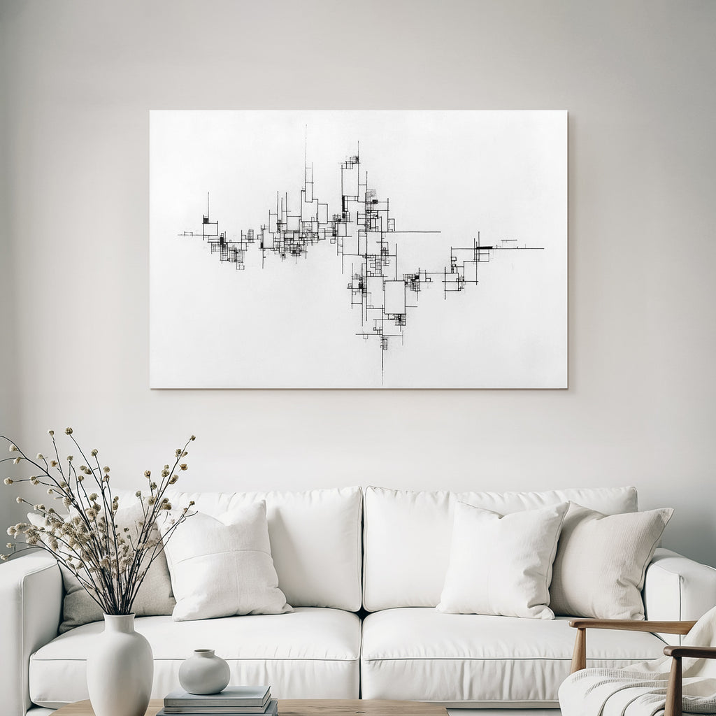 Abstrakte Geometrische Kunst Mit Linien Und Formen