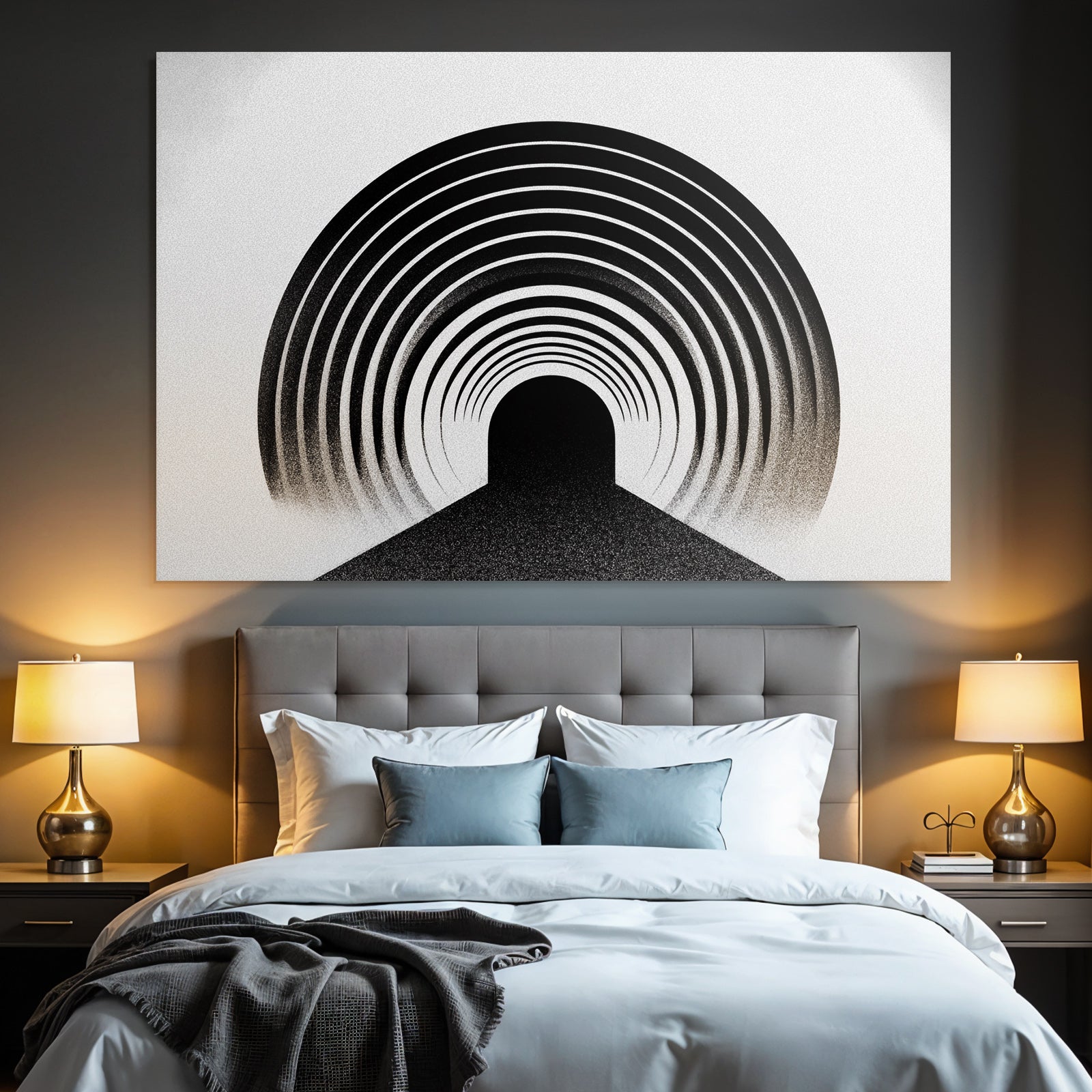Abstrakte Kreise Tunnel Illusion