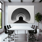 Abstrakte Kreise Tunnel Illusion