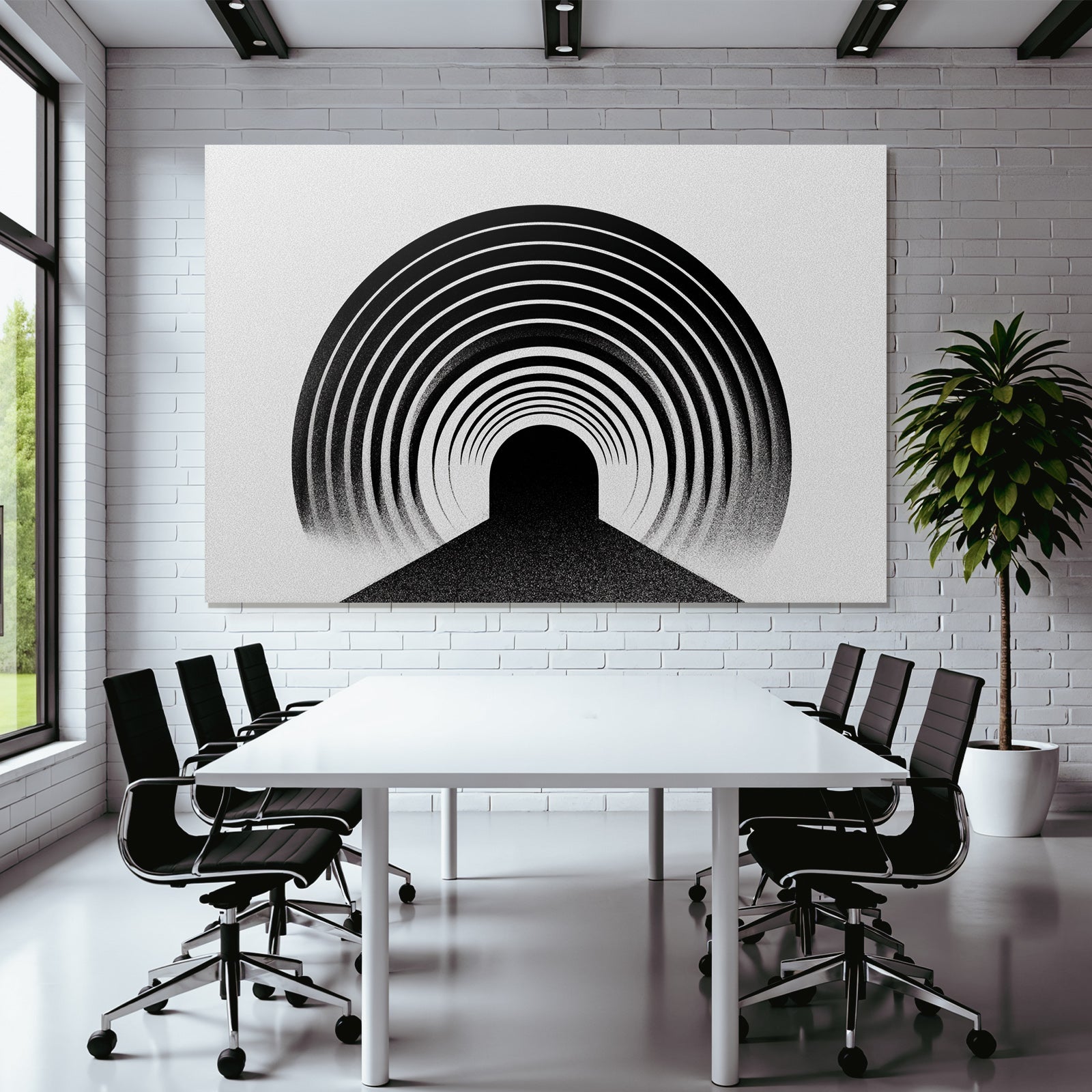 Abstrakte Kreise Tunnel Illusion