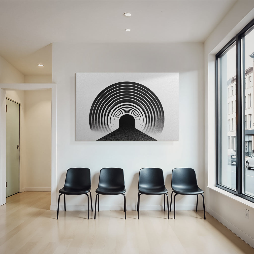 Abstrakte Kreise Tunnel Illusion