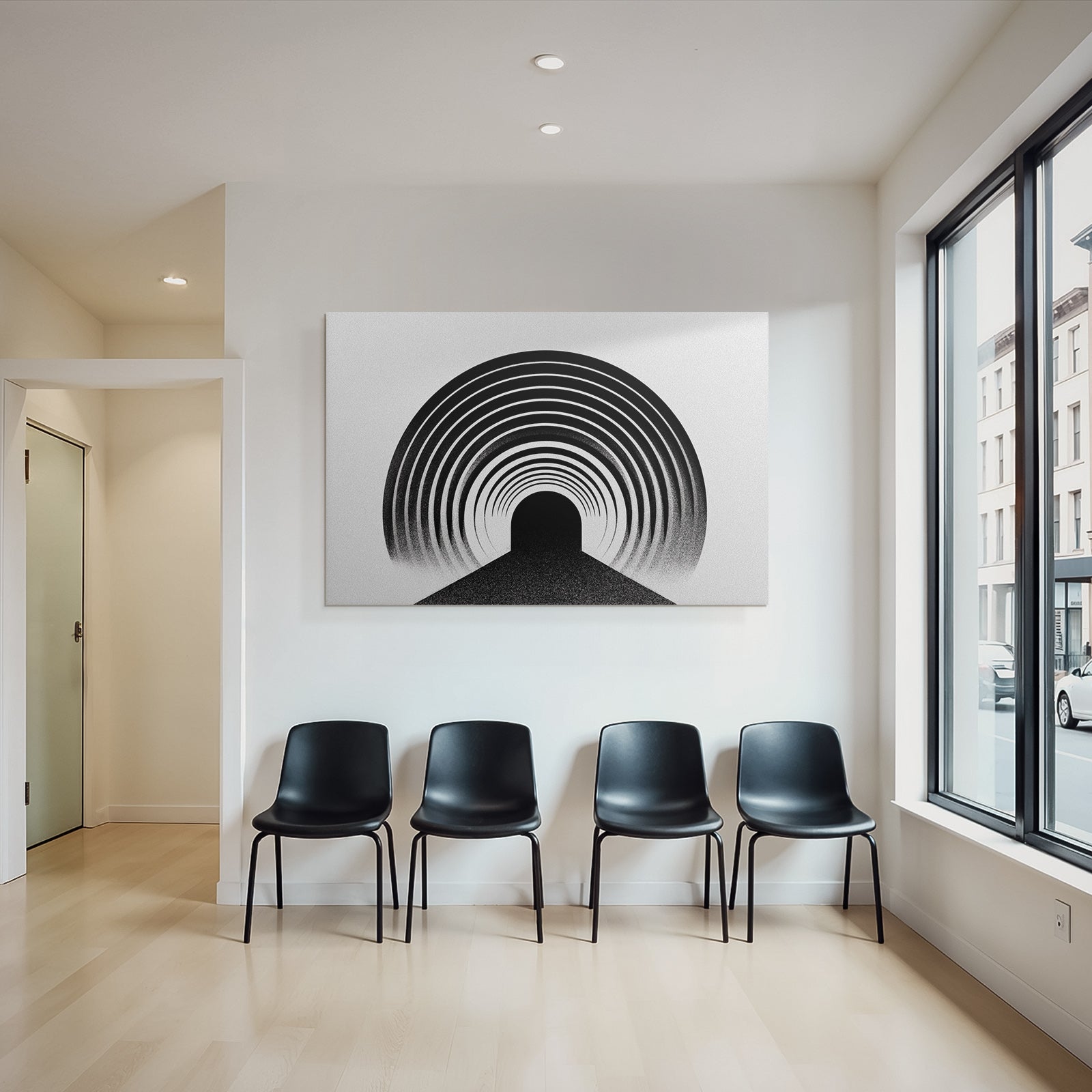 Abstrakte Kreise Tunnel Illusion
