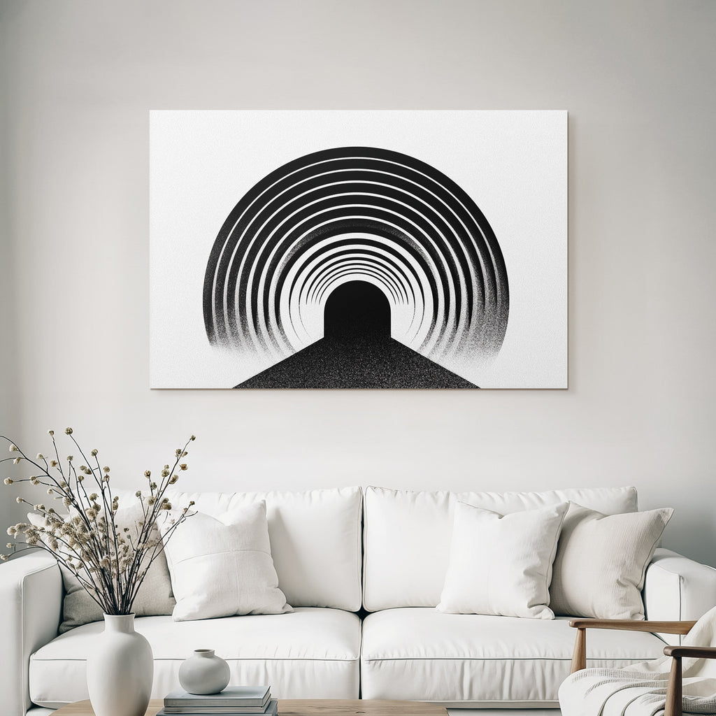 Abstrakte Kreise Tunnel Illusion