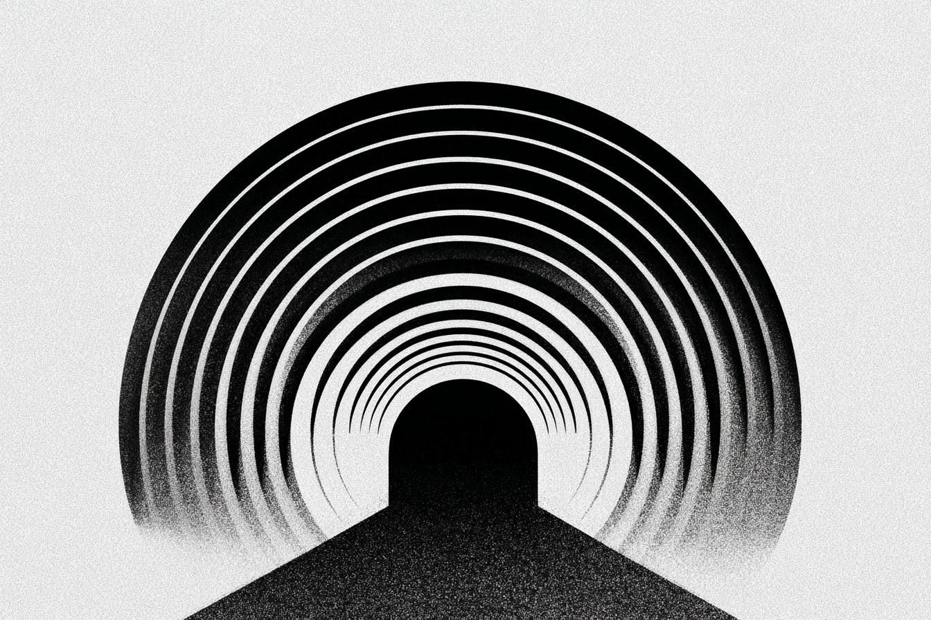 Abstrakte Kreise Tunnel Illusion | Minimalistisch | Stilrichtungen