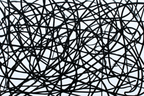 Abstrakte Kunst Chaotische Schwarze Linien | Minimalistisch | Stilrichtungen