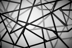 Abstrakte Monochrome Architektur Mit Linienschnittpunkten Und Schatten | Minimalistisch | Stilrichtungen