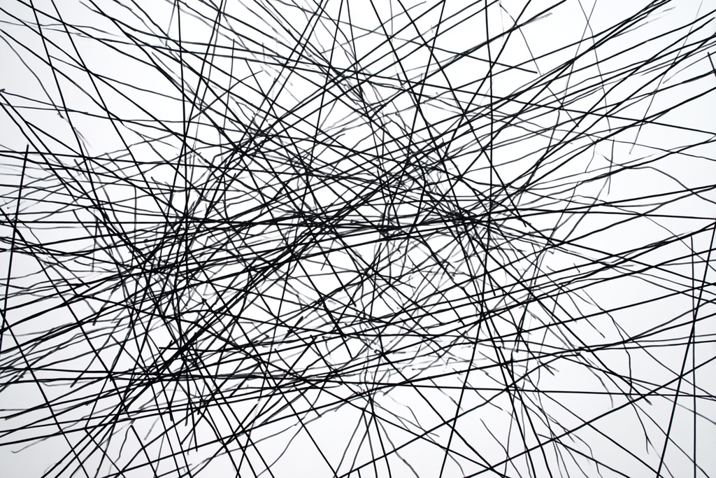 Abstrakte Verbindung Schwarzer Linien | Minimalistisch | Stilrichtungen