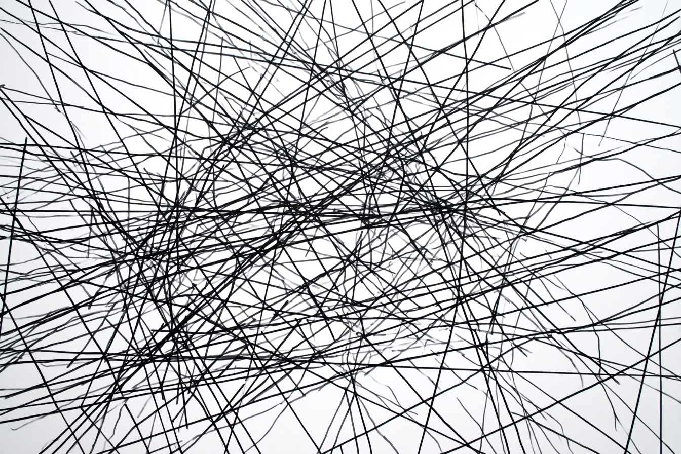 Abstrakte Verbindung Schwarzer Linien | Minimalistisch | Stilrichtungen