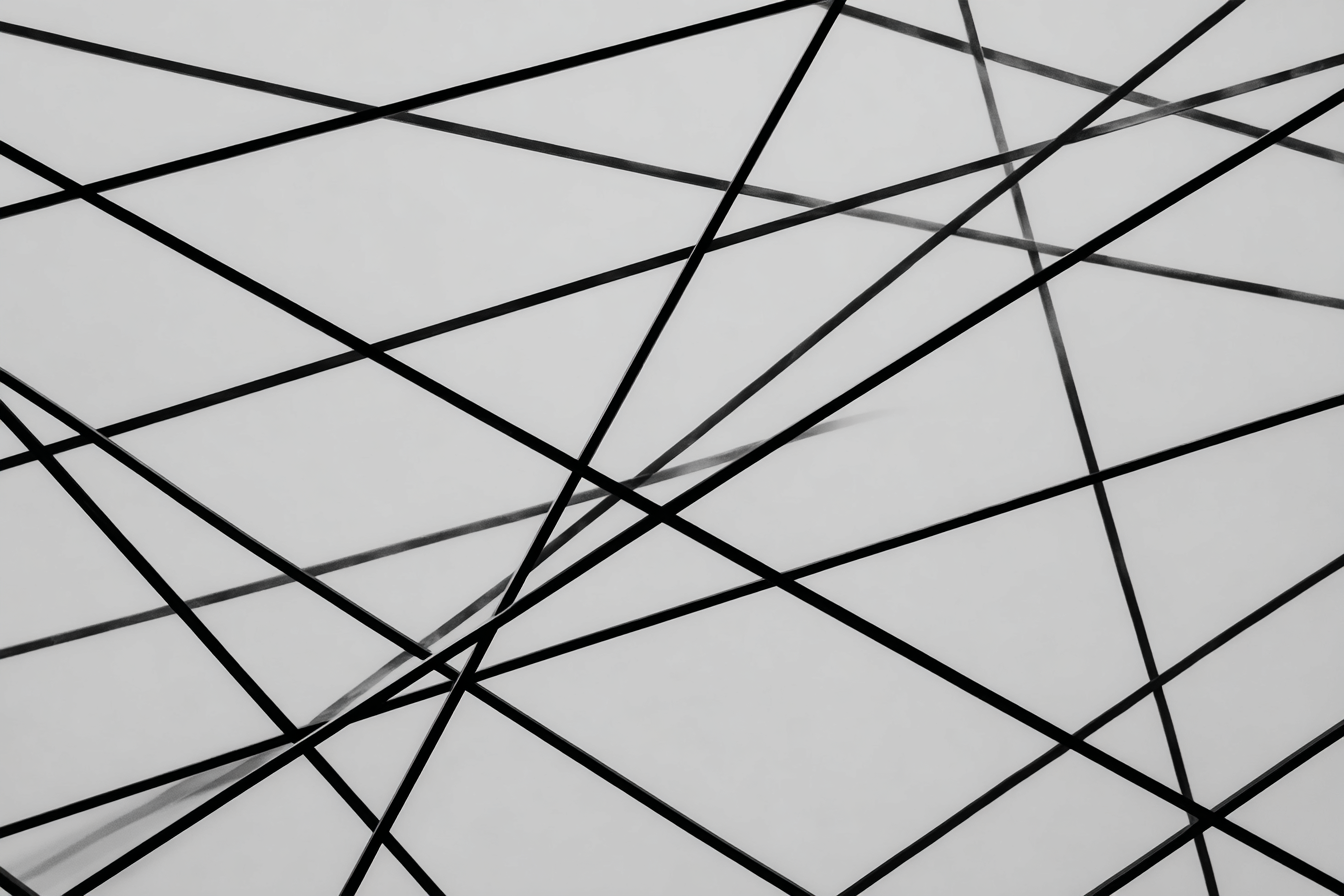 Abstraktes Muster Von Sich Kreuzenden Linien | Minimalistisch | Stilrichtungen