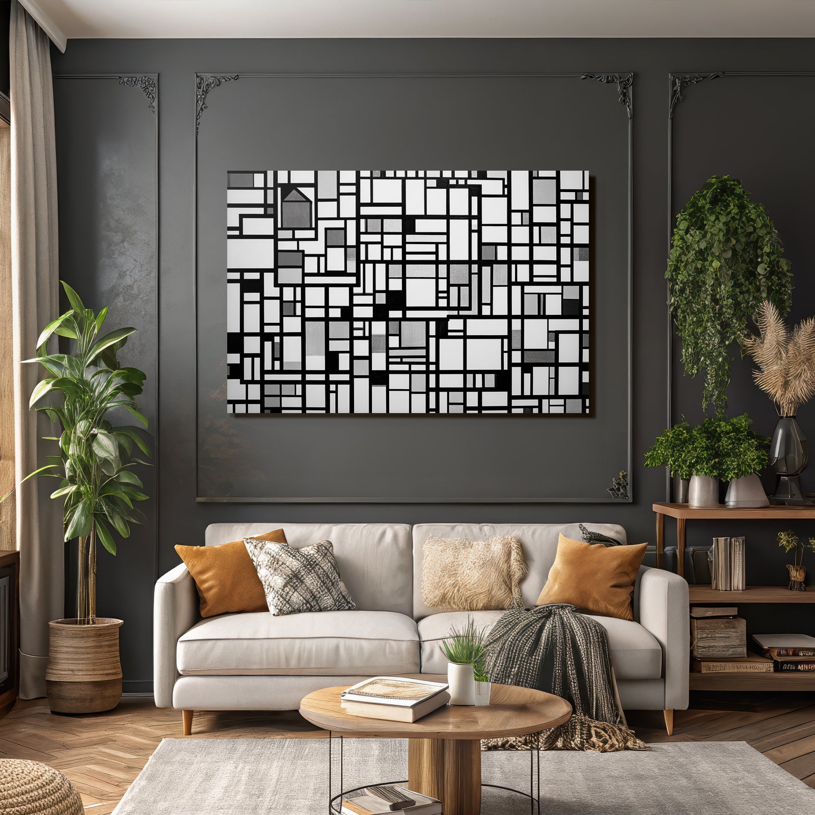 Abstraktes Design Mit Rechtecken Und Quadraten