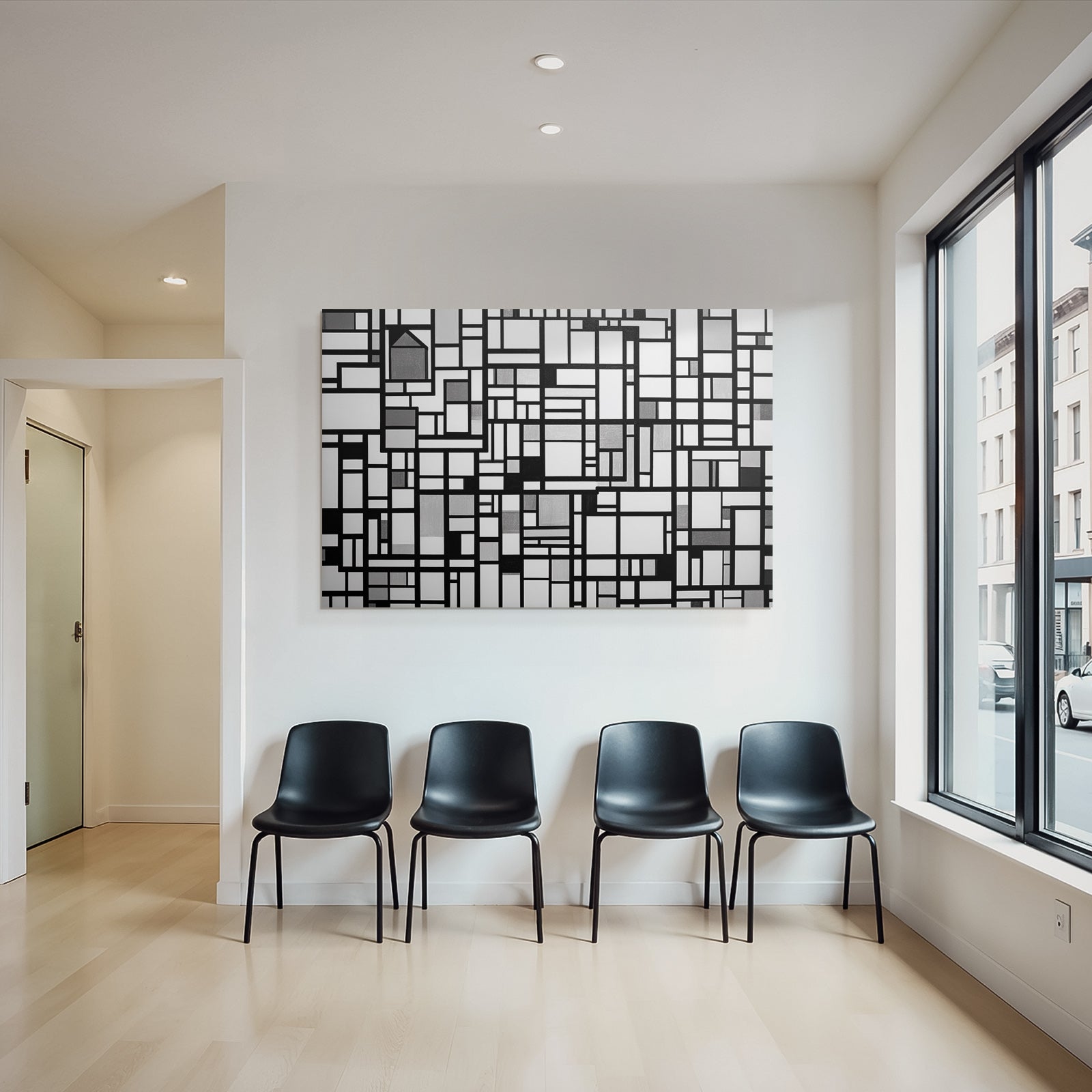 Abstraktes Design Mit Rechtecken Und Quadraten