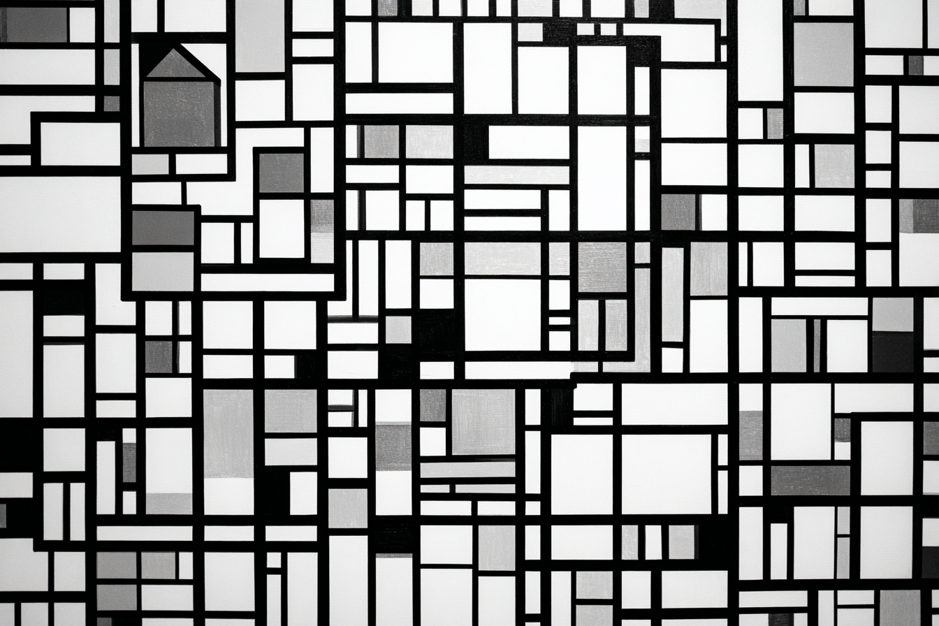 Abstraktes Design Mit Rechtecken Und Quadraten | Minimalistisch | Stilrichtungen