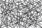 Abstraktes Design Verflochtene Schwarze Linien Auf Weiss | Minimalistisch | Stilrichtungen