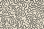 Abstraktes Muster Wellenlinien | Minimalistisch | Stilrichtungen