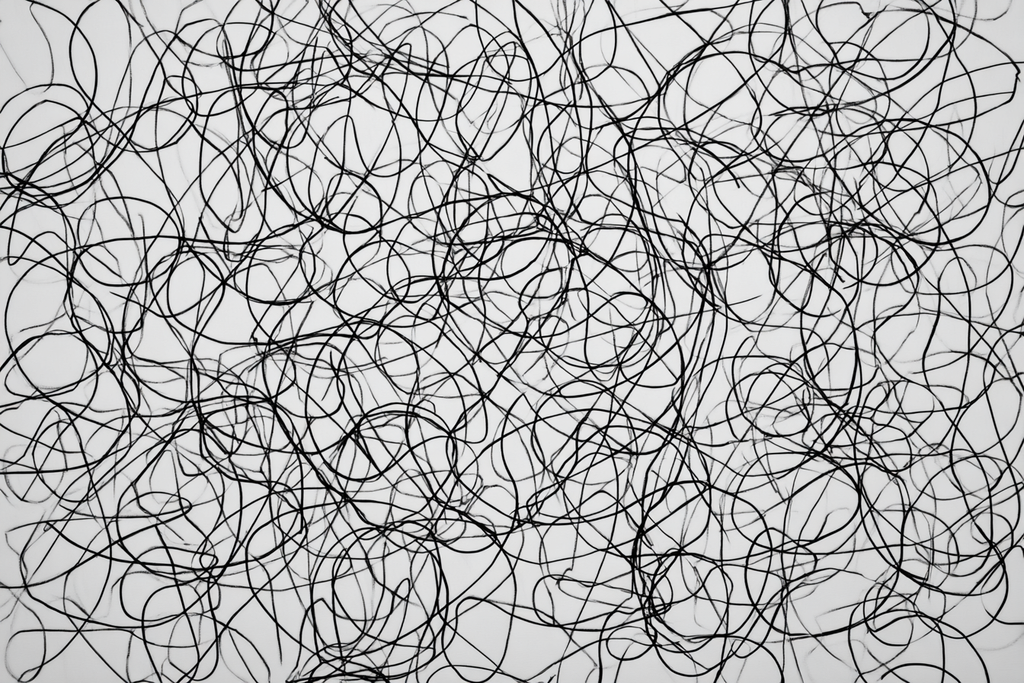 Abstraktes Verworrenes Linienmuster | Minimalistisch | Stilrichtungen