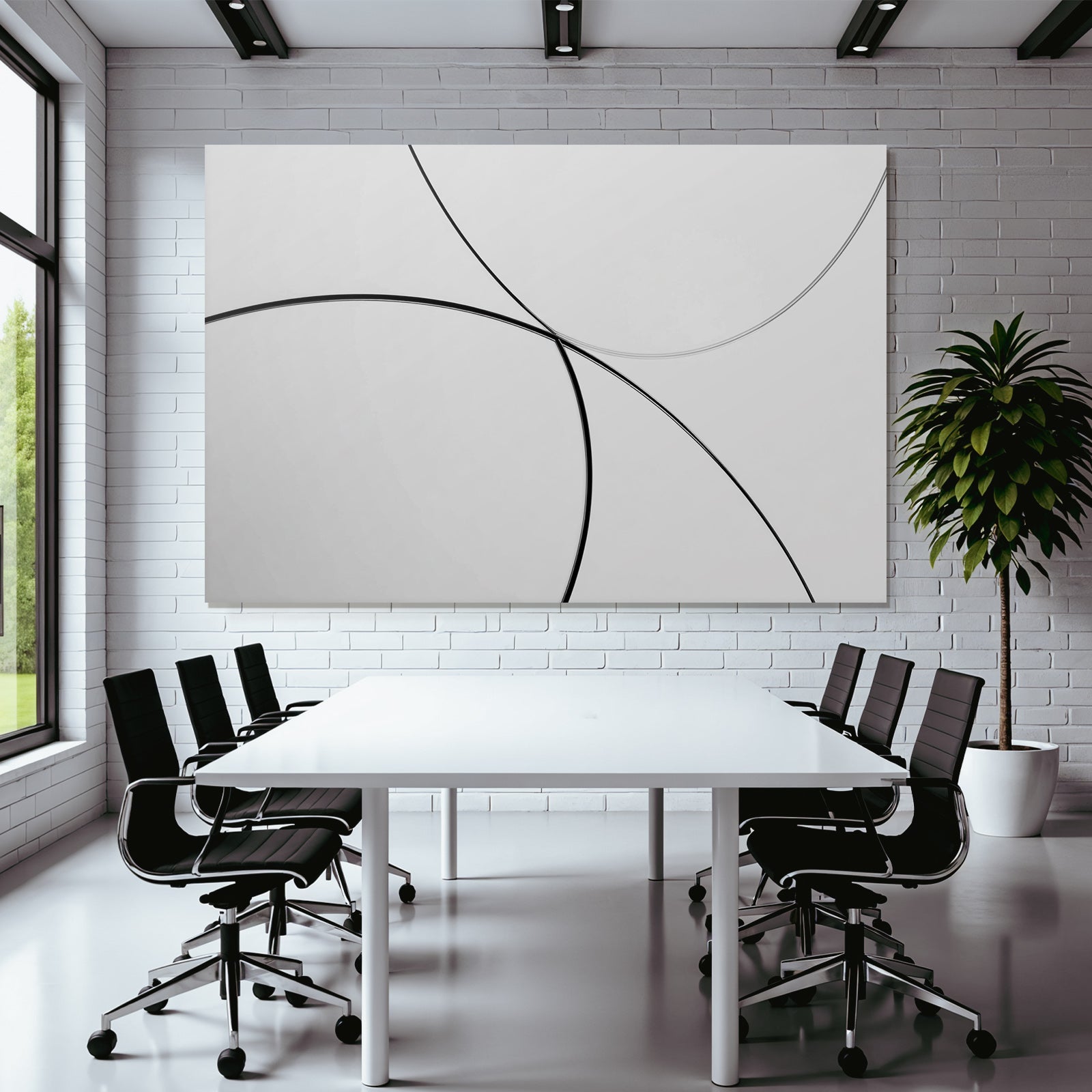 Geschwungene Linien Minimalismus