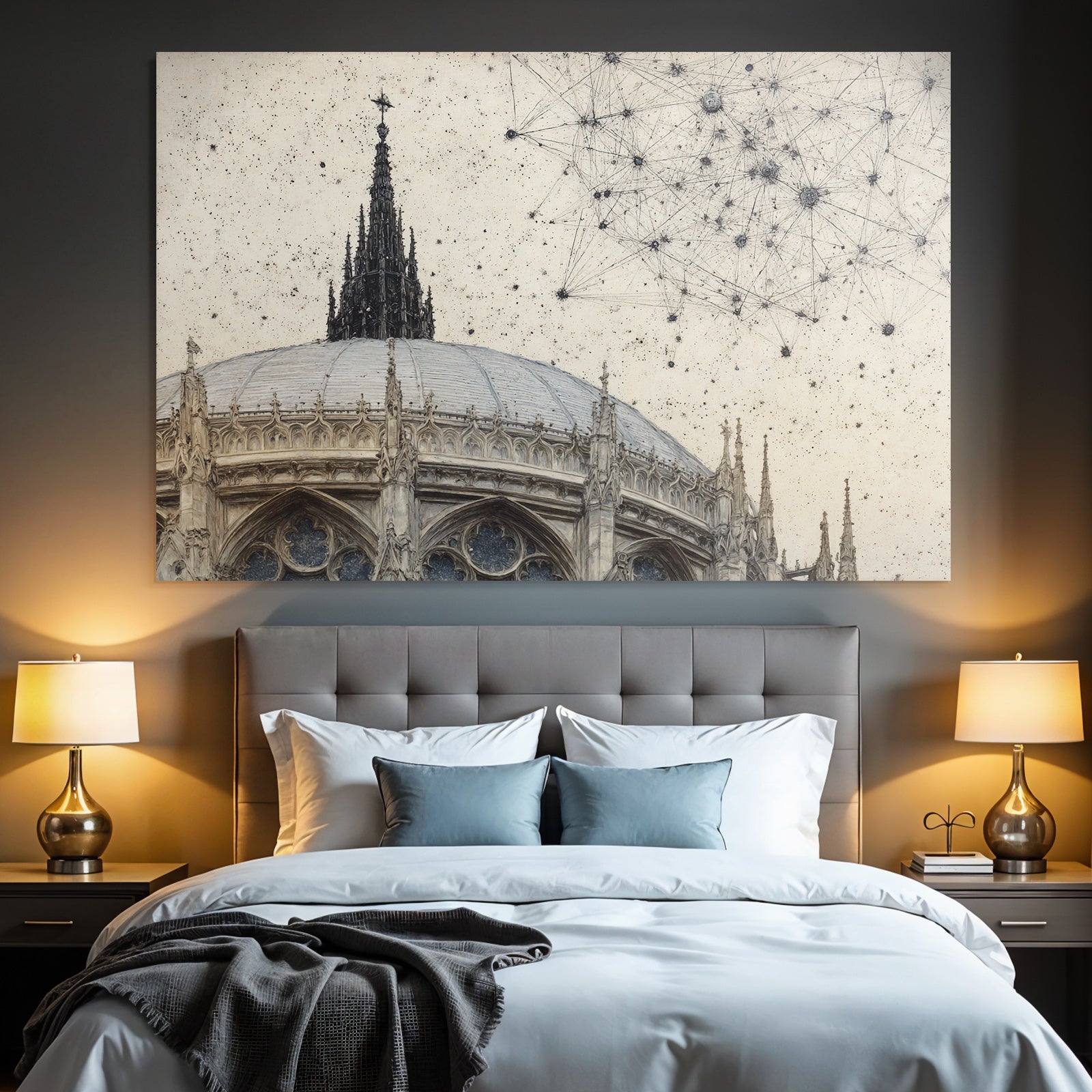 Gotische Kathedrale Und Kosmische Elemente
