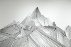 Stilisierte Berglandschaft Und Abstrakt | Minimalistisch | Stilrichtungen
