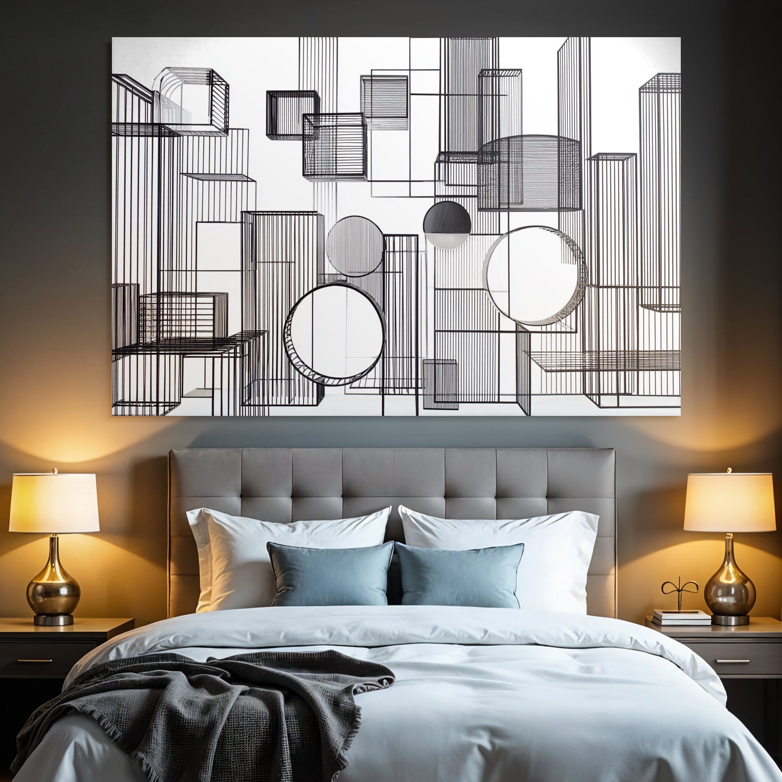 Abstrakte Geometrische Anordnung Modernes Es Design