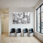 Abstrakte Geometrische Anordnung Modernes Es Design
