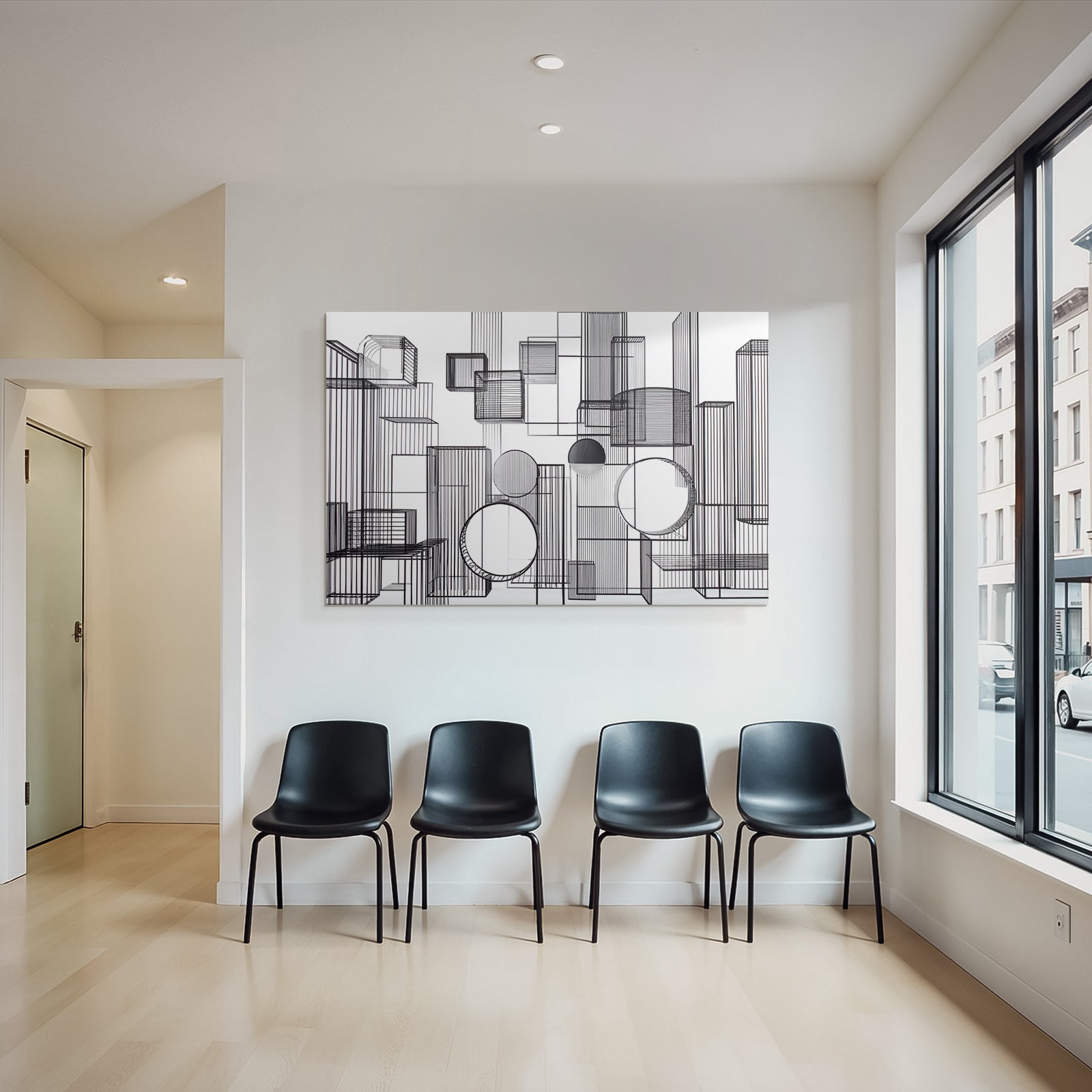 Abstrakte Geometrische Anordnung Modernes Es Design