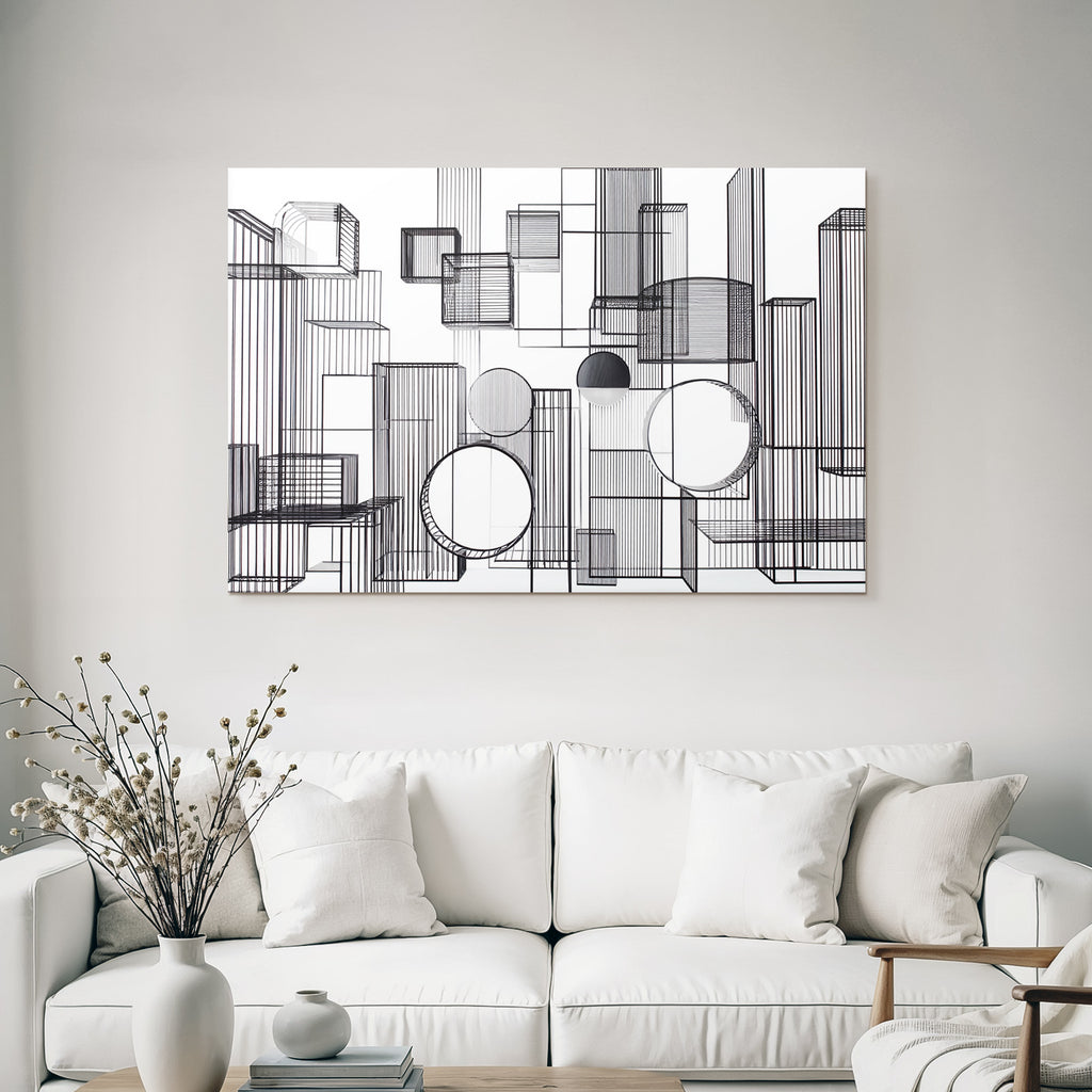 Abstrakte Geometrische Anordnung Modernes Es Design