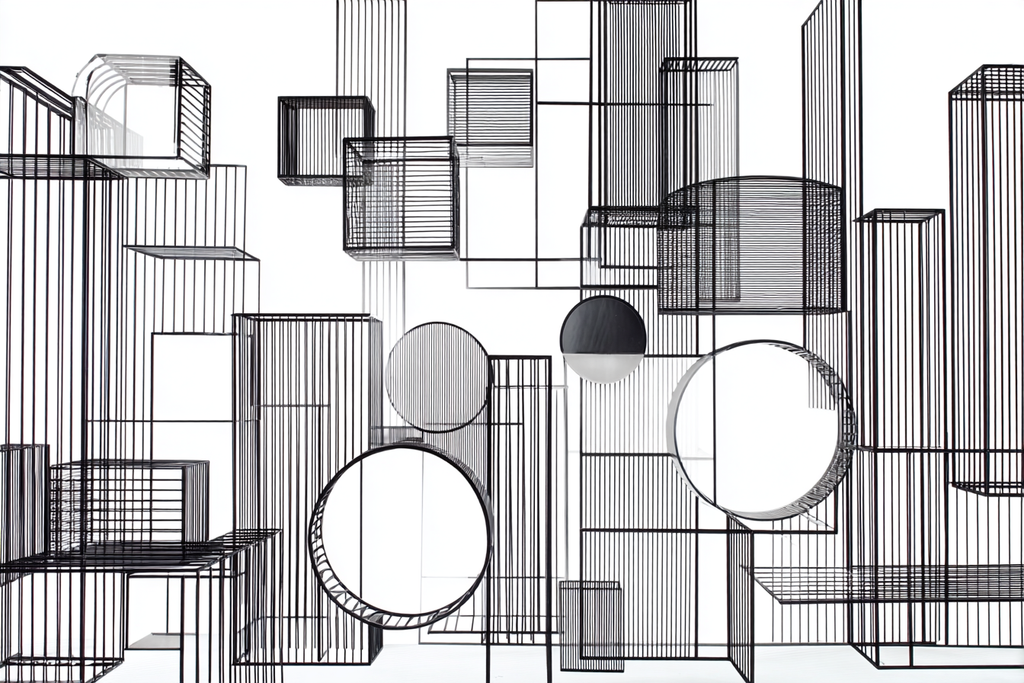 Abstrakte Geometrische Anordnung Modernes Es Design | Minimalistisch | Stilrichtungen
