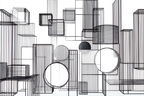 Abstrakte Geometrische Anordnung Modernes Es Design | Minimalistisch | Stilrichtungen
